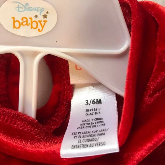 Disney Baby velour Minnie Mouse dress NEW 3/6 months - Picture 2 of 4